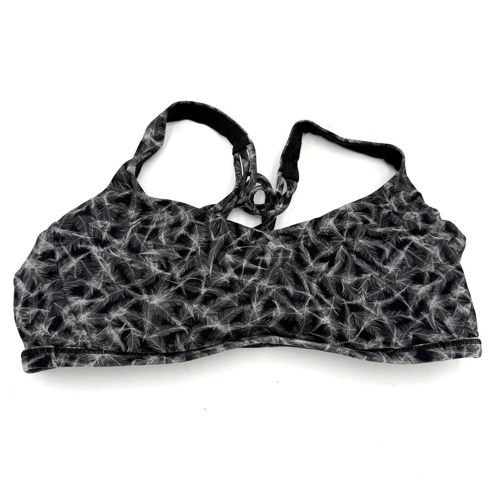 Lululemon Free To Be Zen Feather Pattern Sports Bra Size 6